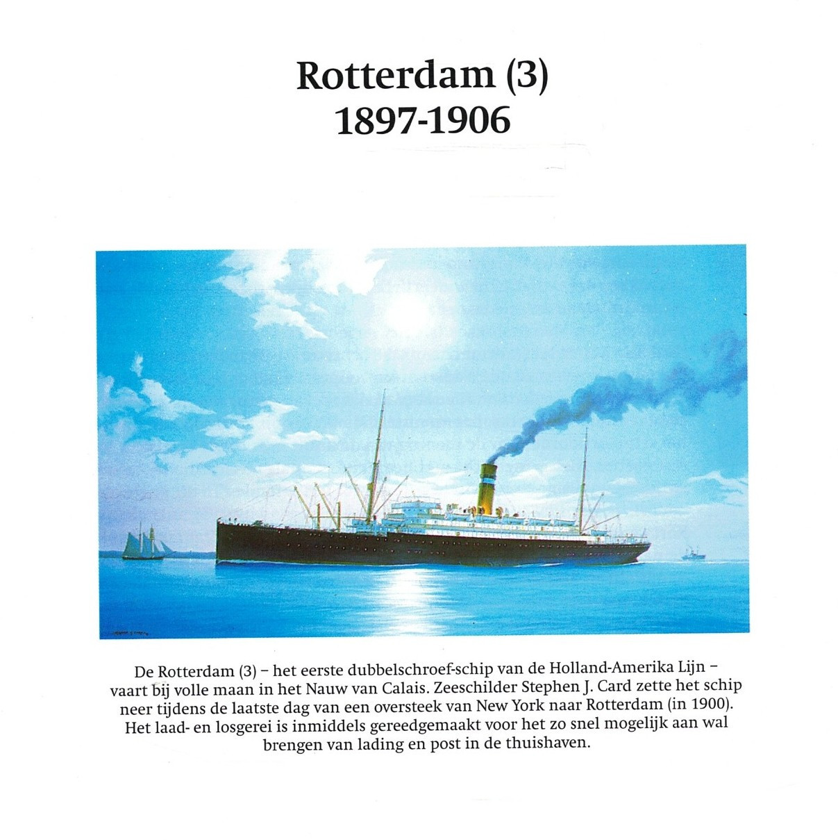 Zes maal Rotterdam. Geschiedenis van 6 HAL schepen.