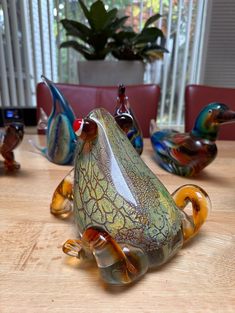 Murano glas - kikker 16x16x18,5 cm