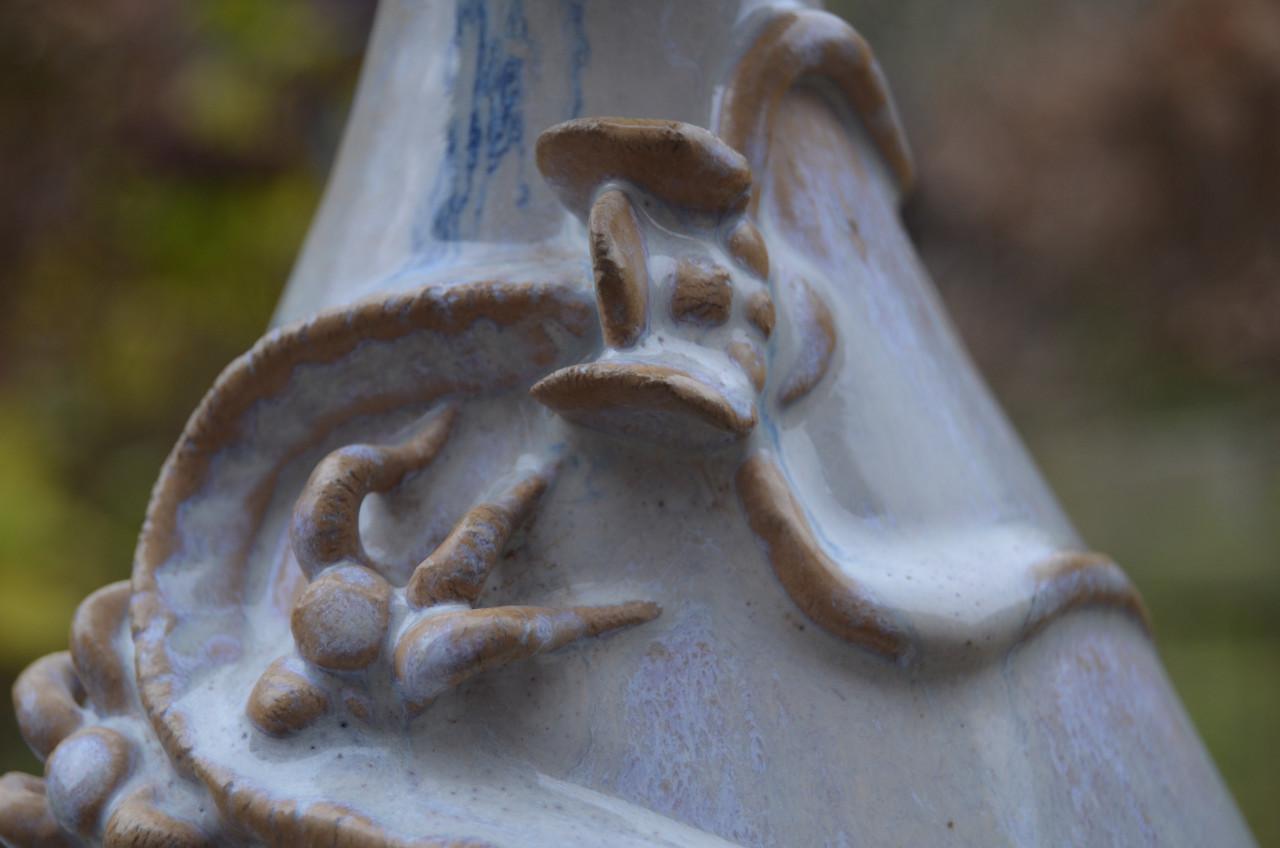 Mooie Chinese vaas met draak 20e eeuw.