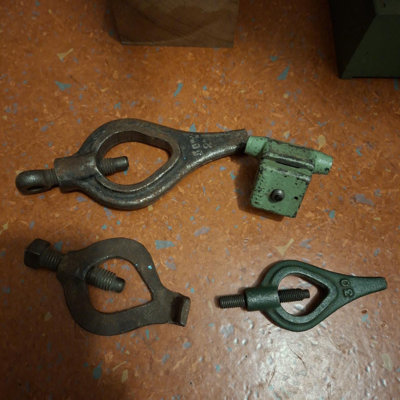 Grote partij metaal draaibank bijtels