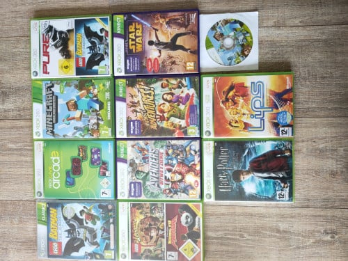 Xbox games, Harry Potter, Lego, Minecraft etc.