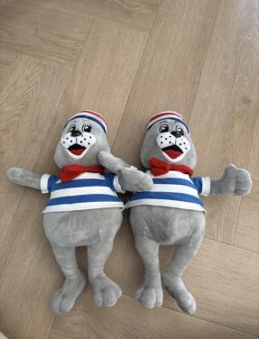 2x zeehonden knuffels