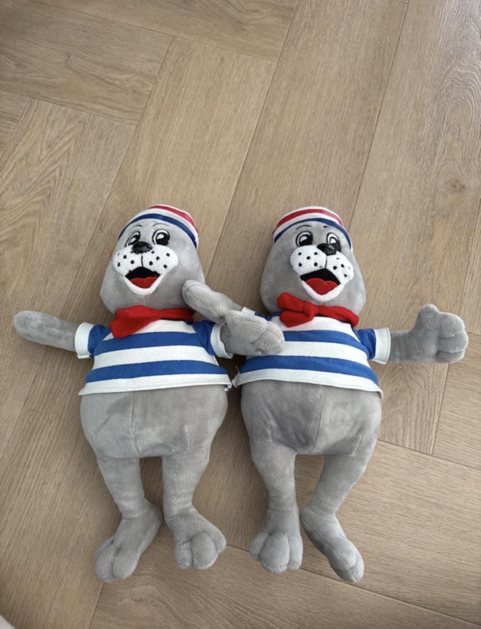 2x zeehonden knuffels