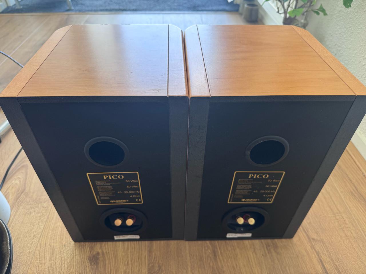 Speakers quadral pico ( klein afmet. in foto,s)