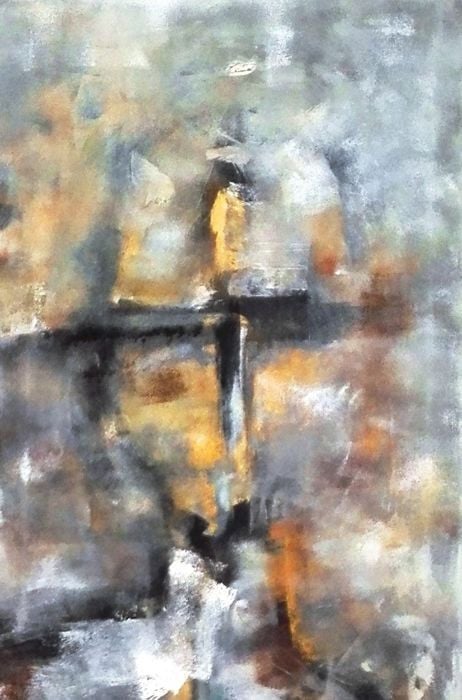 " Holding on to you " Acrylverf op canvasdoek van Suzanne Visser