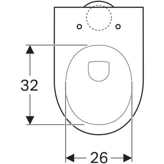 Geberit Renova wc pot + wc bril (GRATIS)