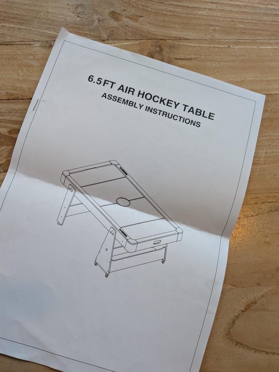 Airhockey tafel (opklapbaar en verrijdbaar)