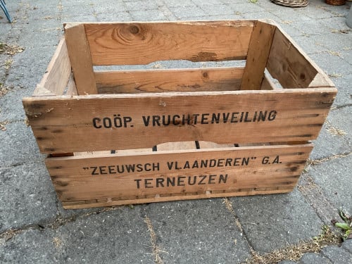 Vruchtenveiling Terneuzen kist