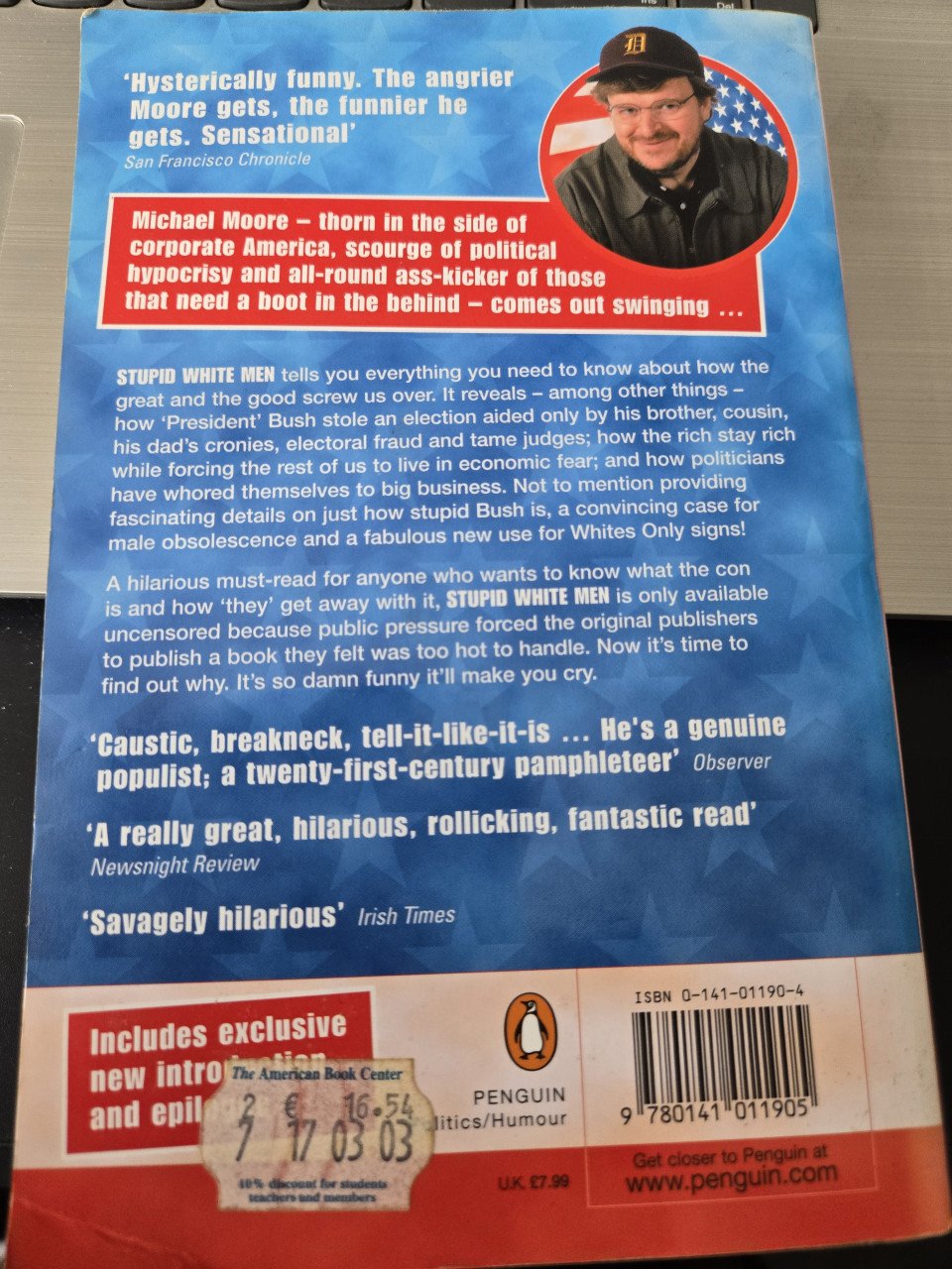 Boek"Stupid white men ;  Michael Moore Engels