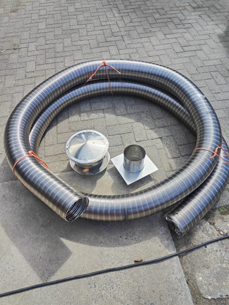 Kachelbuis flexibel 150mm en trekkap
