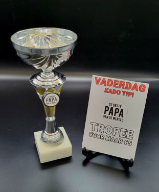 Vaderdag trofee -- leuk en mooi origineel cadeau --