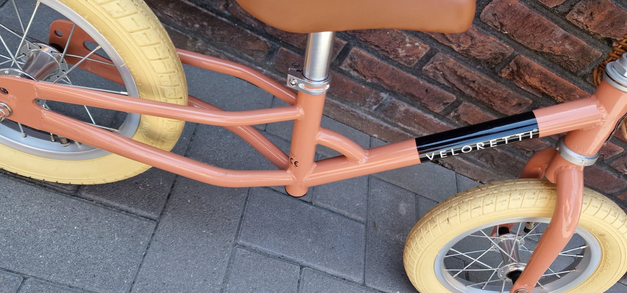 Veloretti loopfiets zalmroze