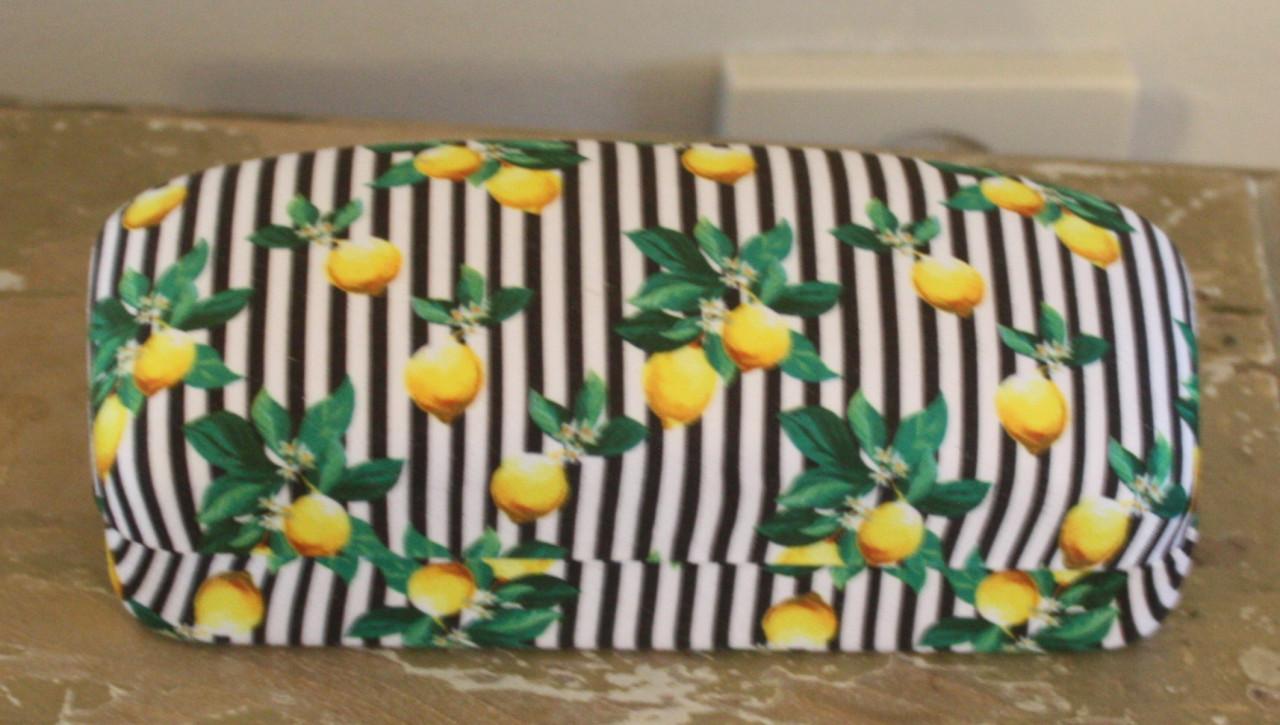 Brillen koker met citroenprint