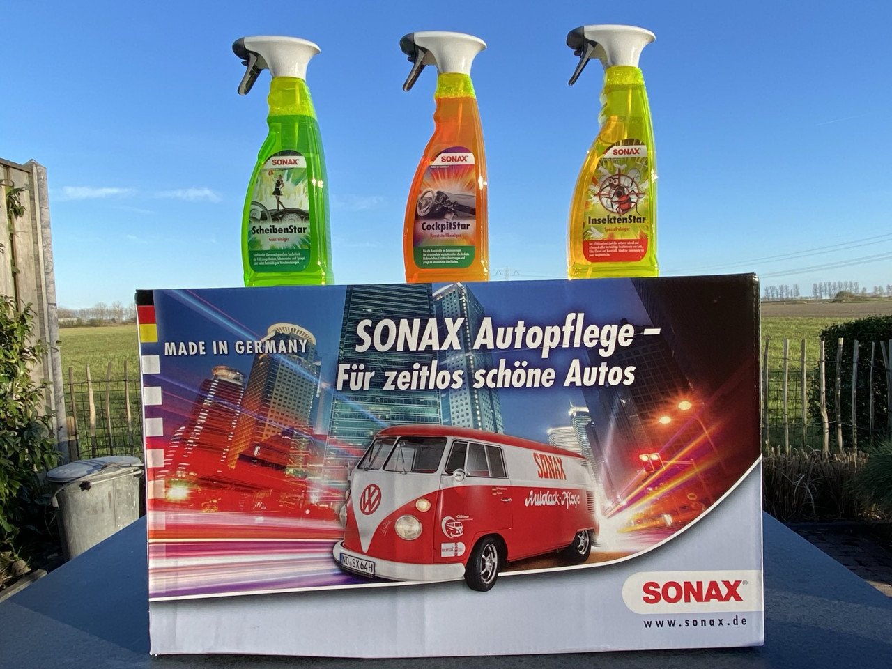 Setje auto onderhoud sprays sonax