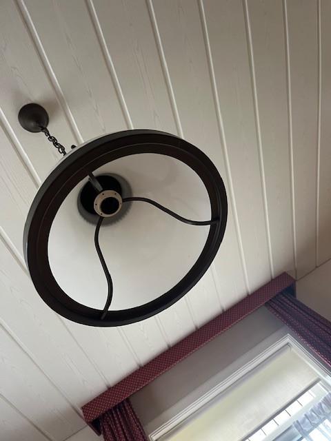 Oude gaslamp (nu met fitting)