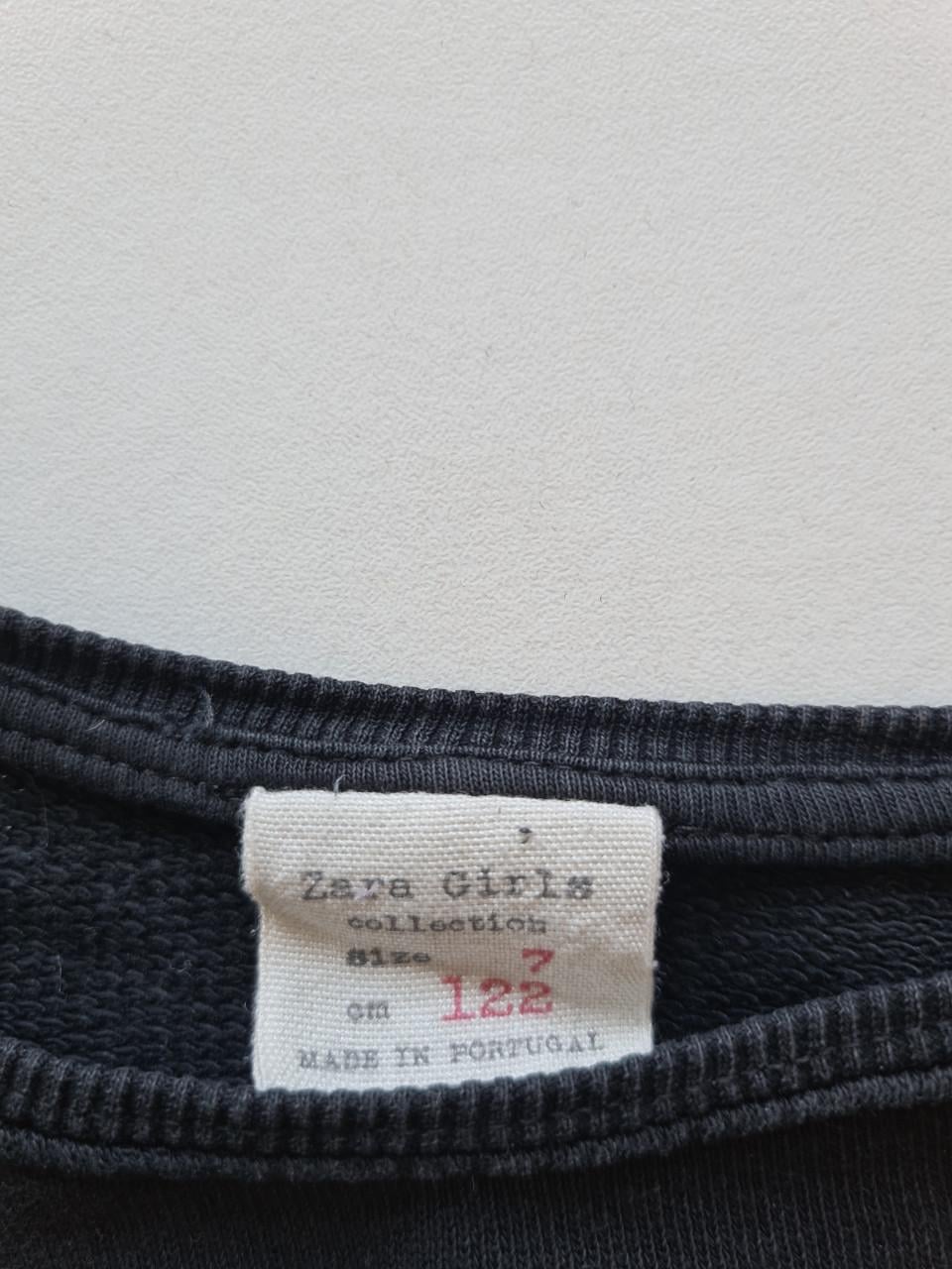 Zara Meisjes Jurk Zwart met tule Maat 122