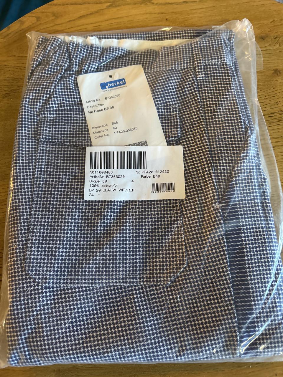 Professionele Koks-/bakkersbroek- verschillende maten
