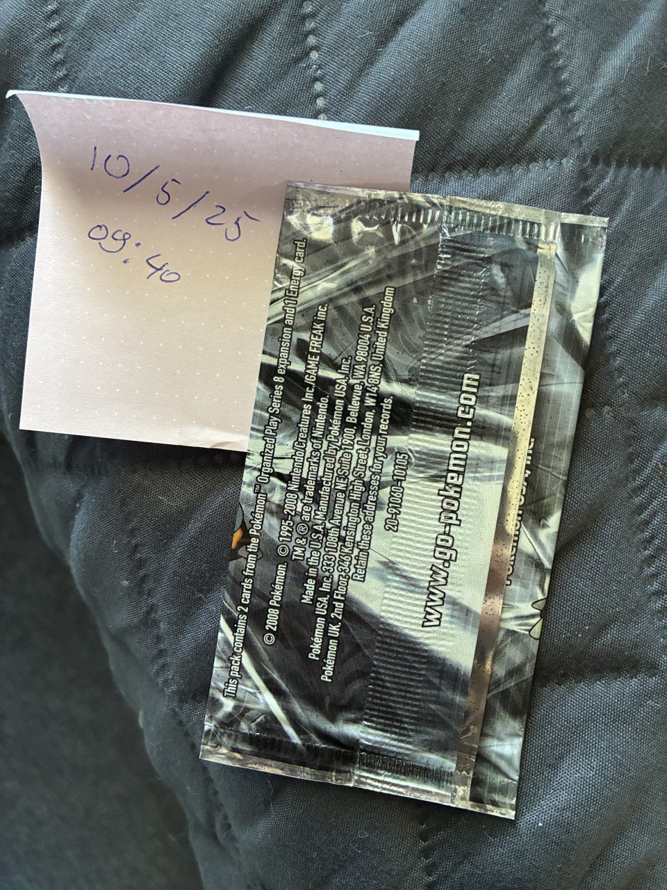 Sealed packs