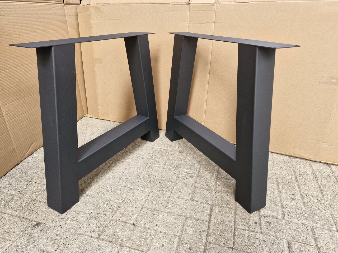 Metalen tafelpoten X,N,H,A,U, model