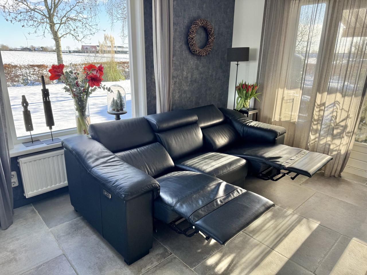 Luxe leren 3 zitbank