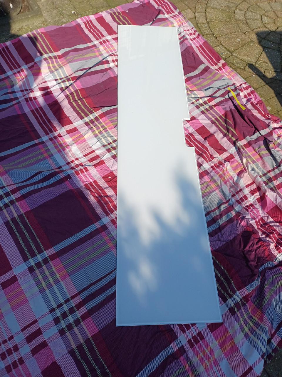 Ikea glasplaat wit groot