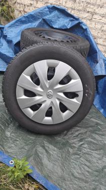 Winterbanden 5x100 met stalen velgen