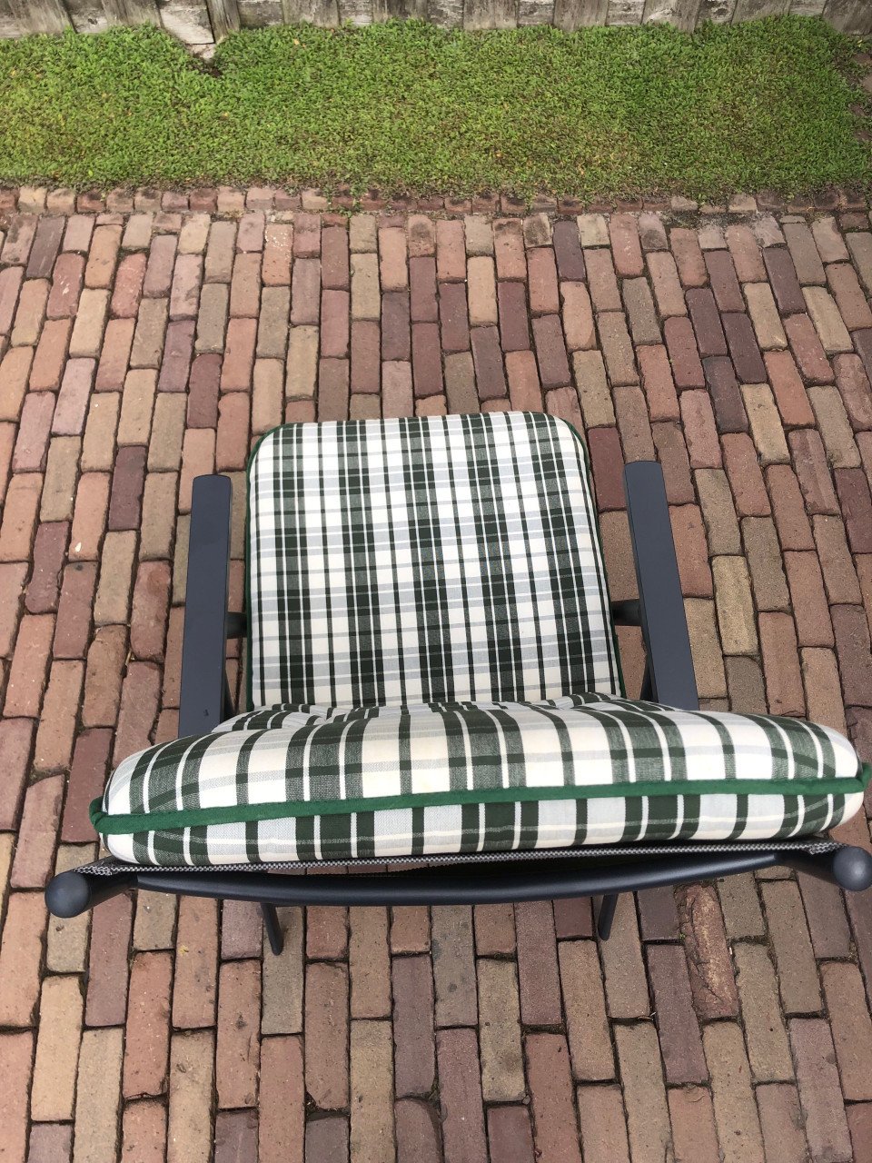 Nieuw tuinstoel kussen.