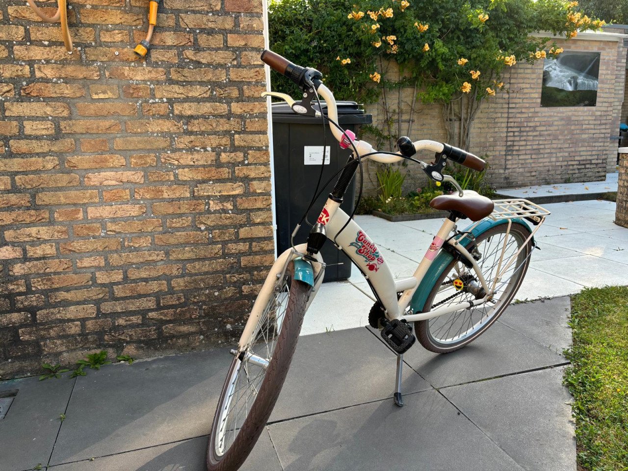 Vrolijke meisjesfiets