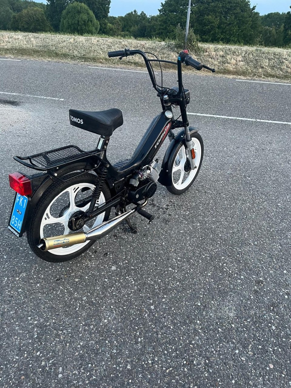 Te koop,  Tomos Standard 65CC blauw kenteken