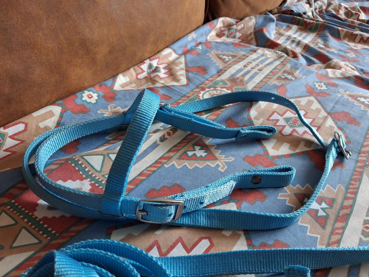 Western hoofdstel met teugels pony