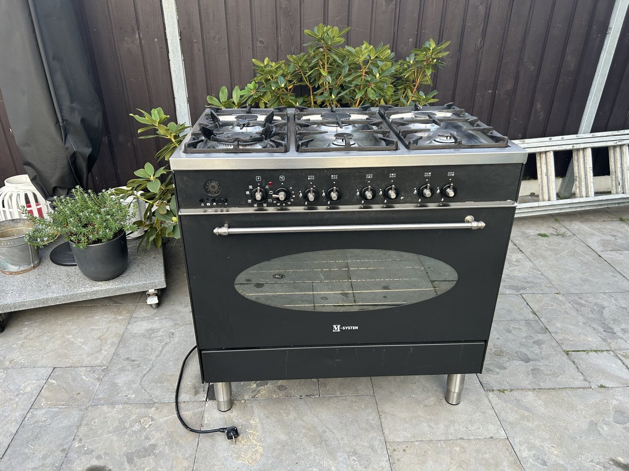 Gasfornuis M- System 6 pit met oven