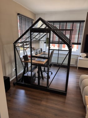 Tuinkas (155x200 cm) – Nieuwstaat + extra glas