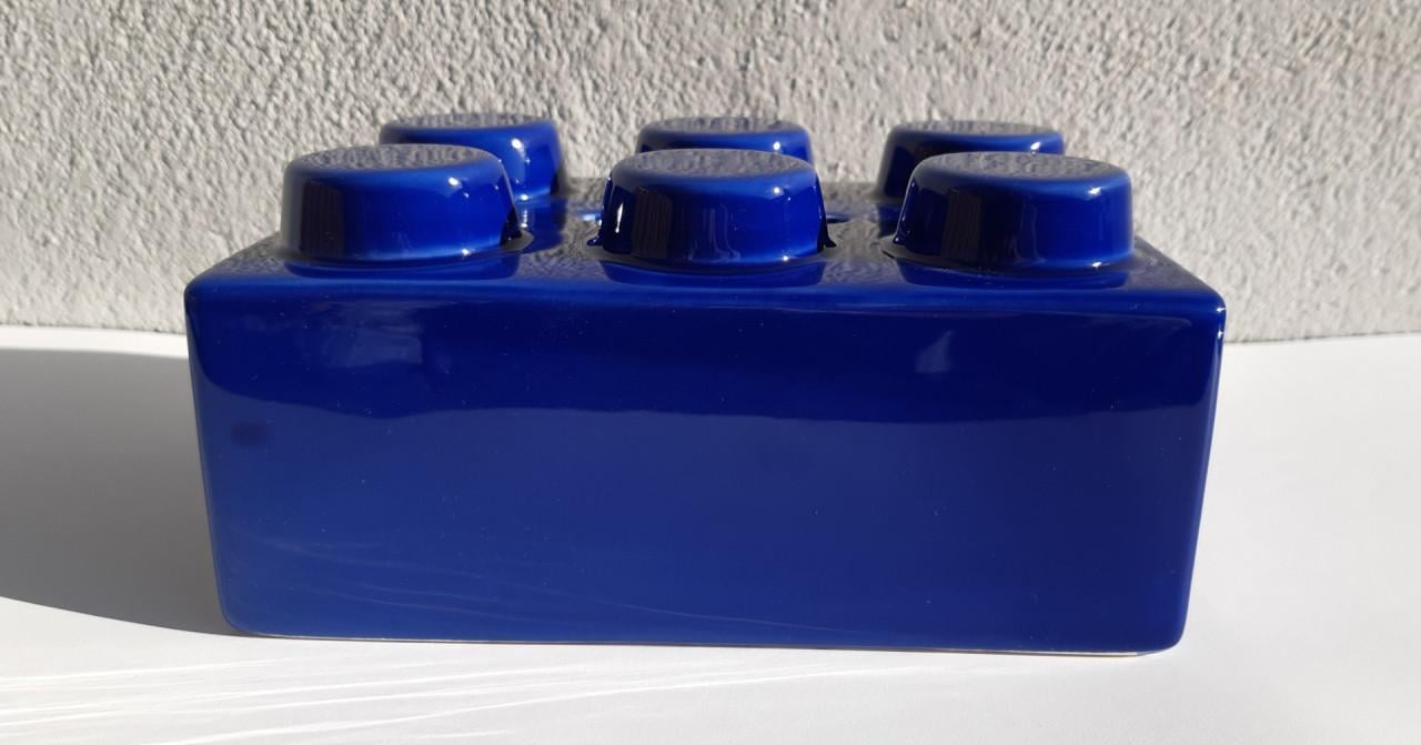 Lego spaarpot , model bouwsteen, keramiek