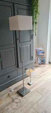 Vloerlamp met bijpassende tafellamp