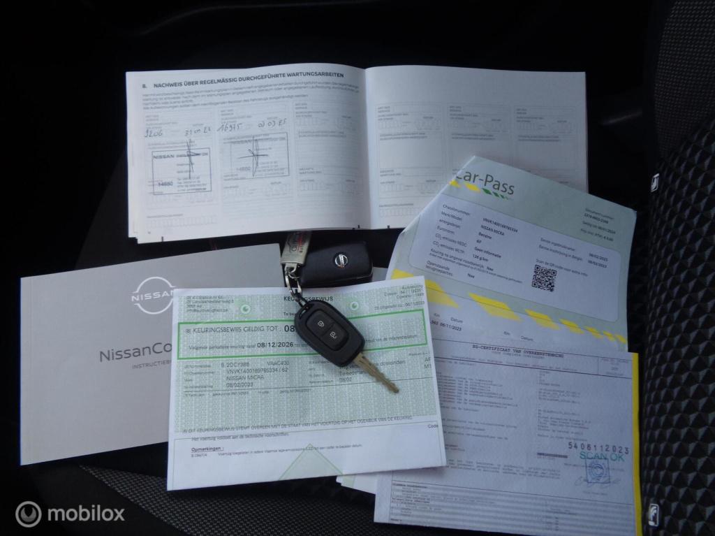 Nissan Micra 1.0 ig-t business/airco/lm velgen/navigatie/led/cruise control