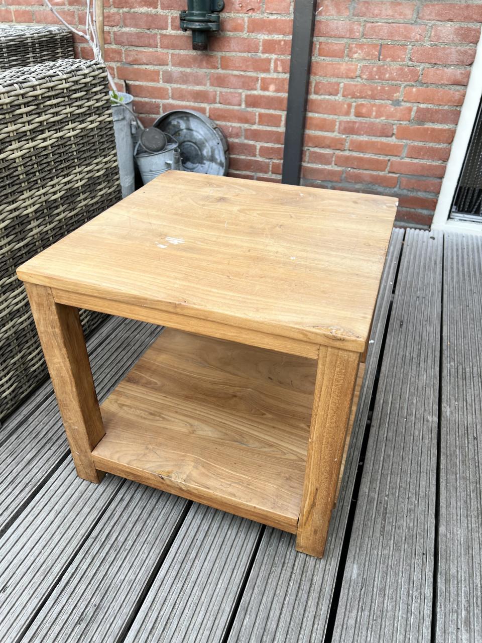 Eikenhouten salontafel