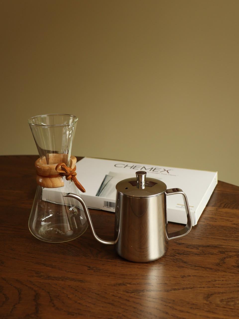 Chemex 3 kops met JoeFrex opschenkkan