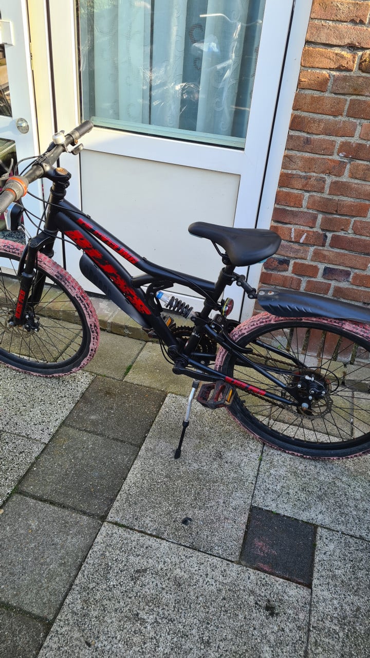 Jongens fiets mountainbike met 5 versnellingen-24 inch