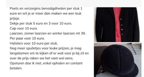 Paardrij benodigdheden