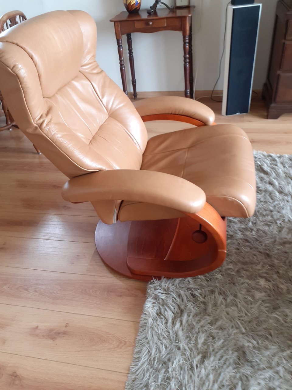 Draaibare leren stoel
