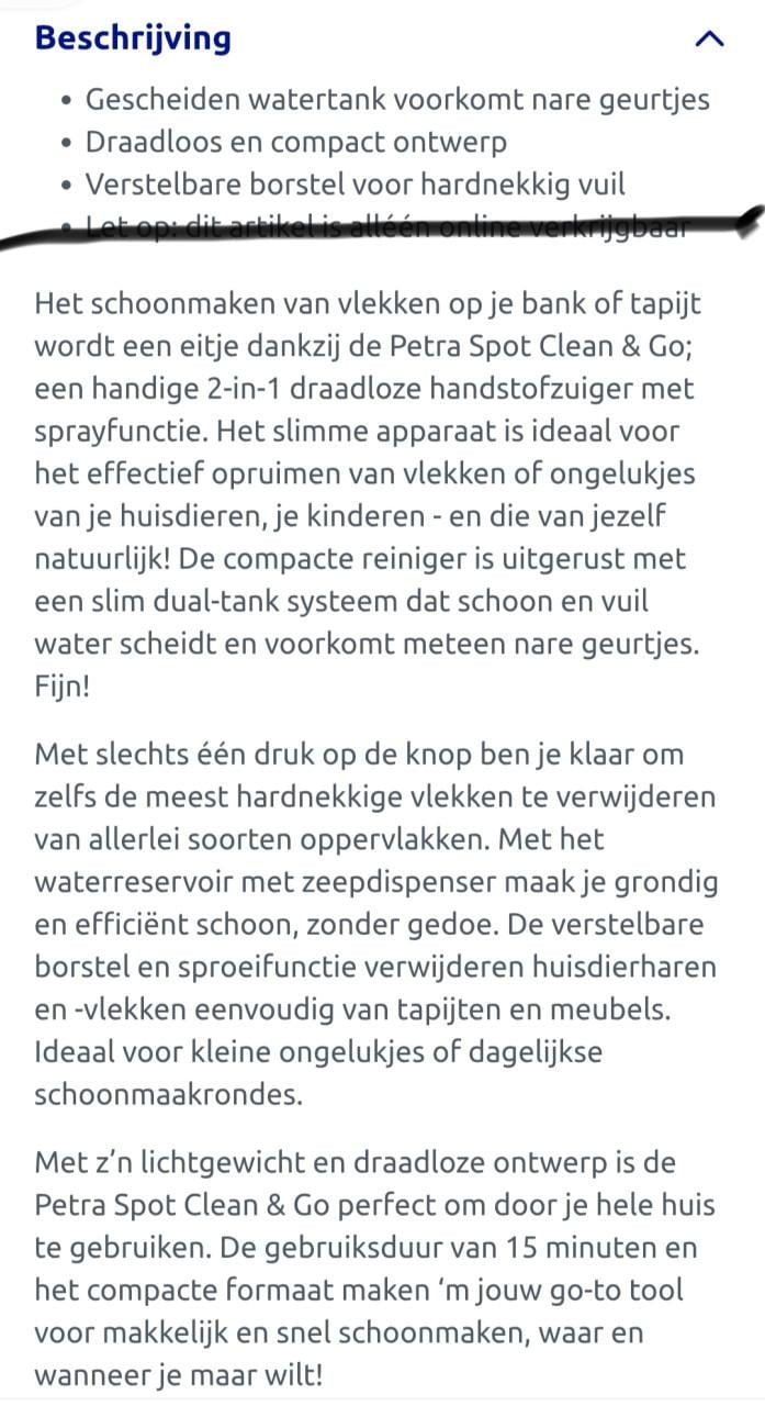 Vlekkenreiniger