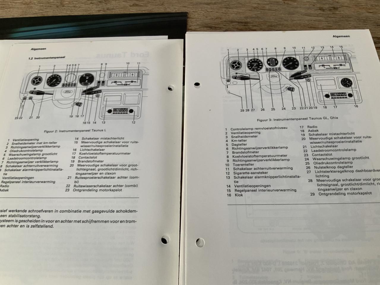 Ford Taunus 162 pg. Handboek als nieuw