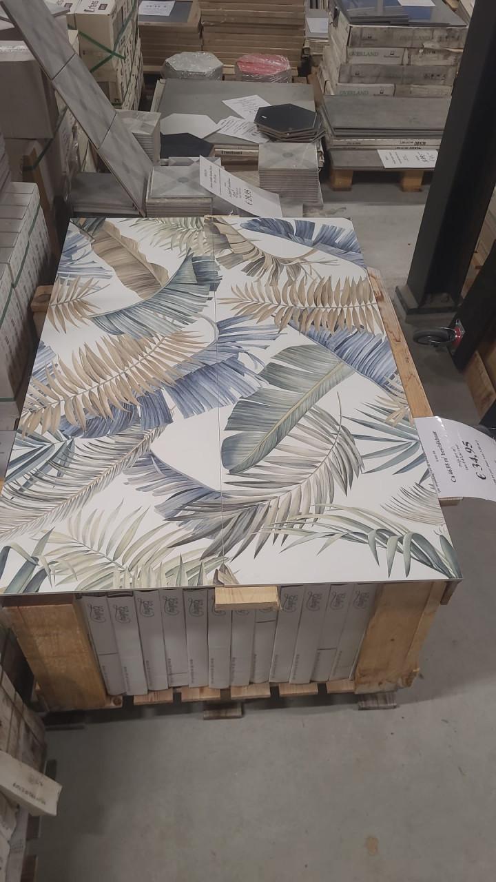 3035-287 Decor tegels met bladmotief, 40x120 cm van € 87,31/m² voor