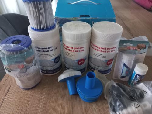 Zwembad starterset Large Interline Chloorpoeder en filters