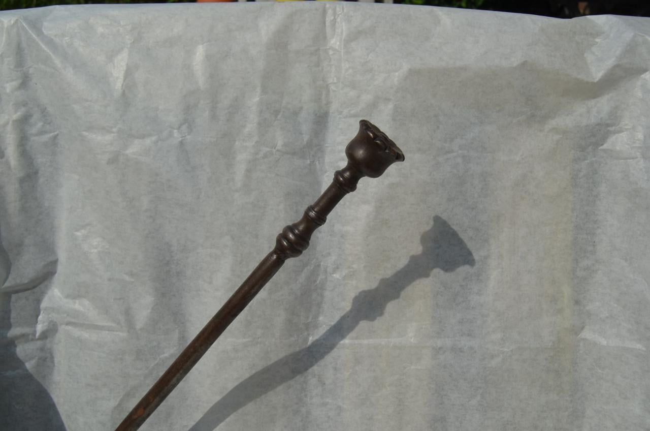 2 Smeedijzeren scheppen 19e eeuw Vuurschep Schuimspaan