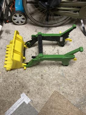Frontlader John Deere voor grote speelgoed tractor nieuwstaat