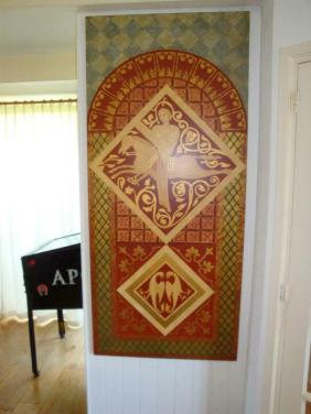 Handgeschilderd 80x180cm Paneel schilderij klassiek