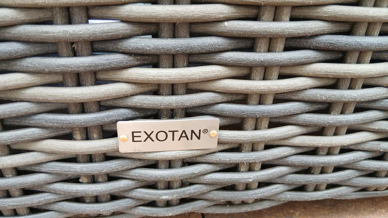 Tuinset loungeset hoek met fauteuil en poef/tafel 8 plaatsen