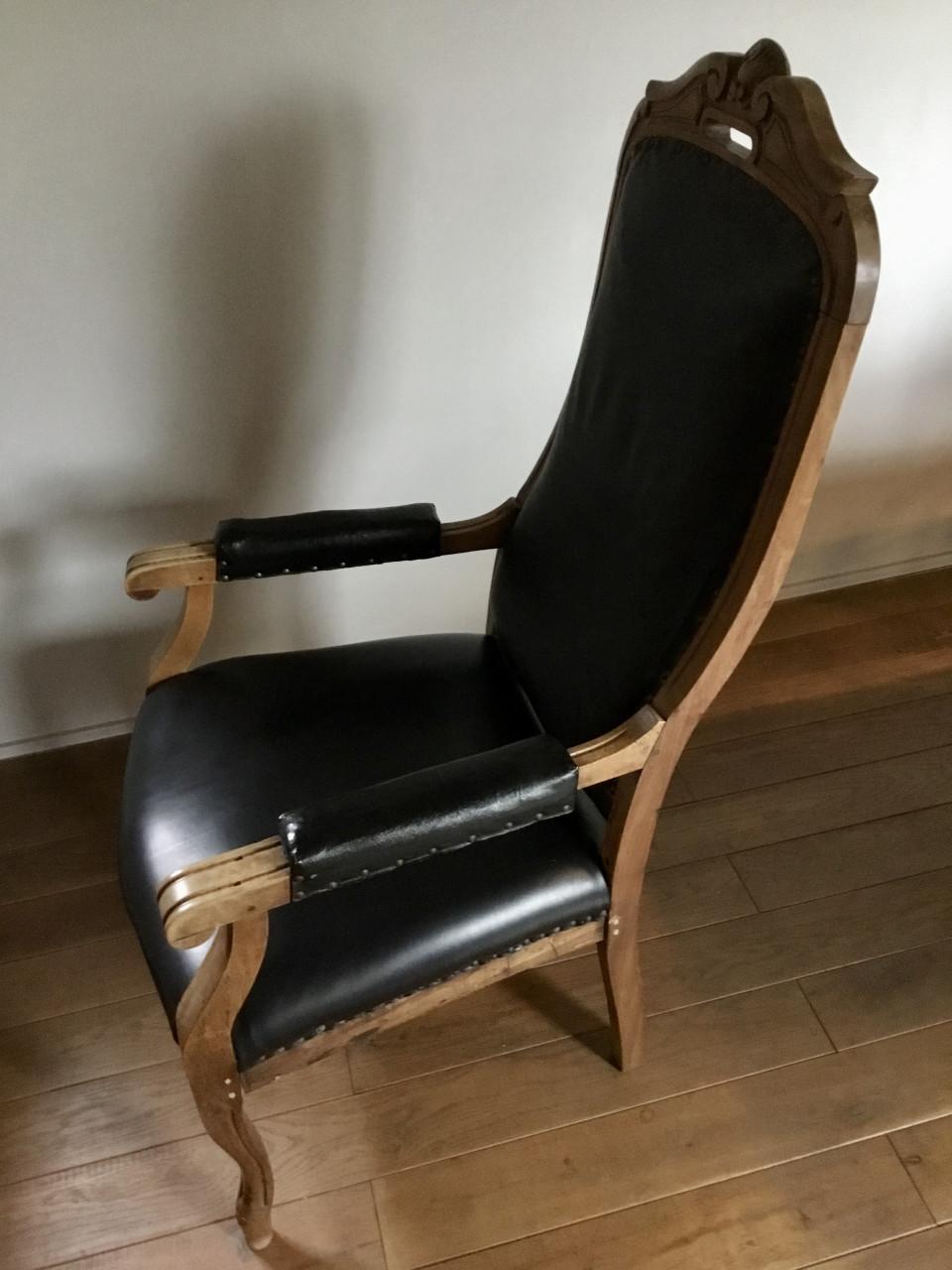 Neo-klassieke STOEL vakkundig gerestaureerd ! > 100 jarig