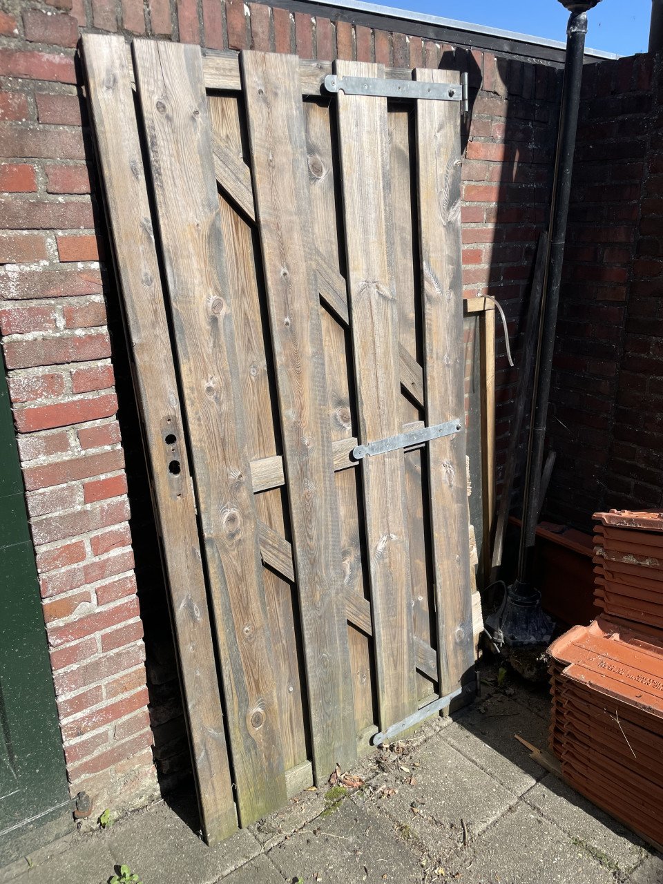 Te koop Houten poort deur
